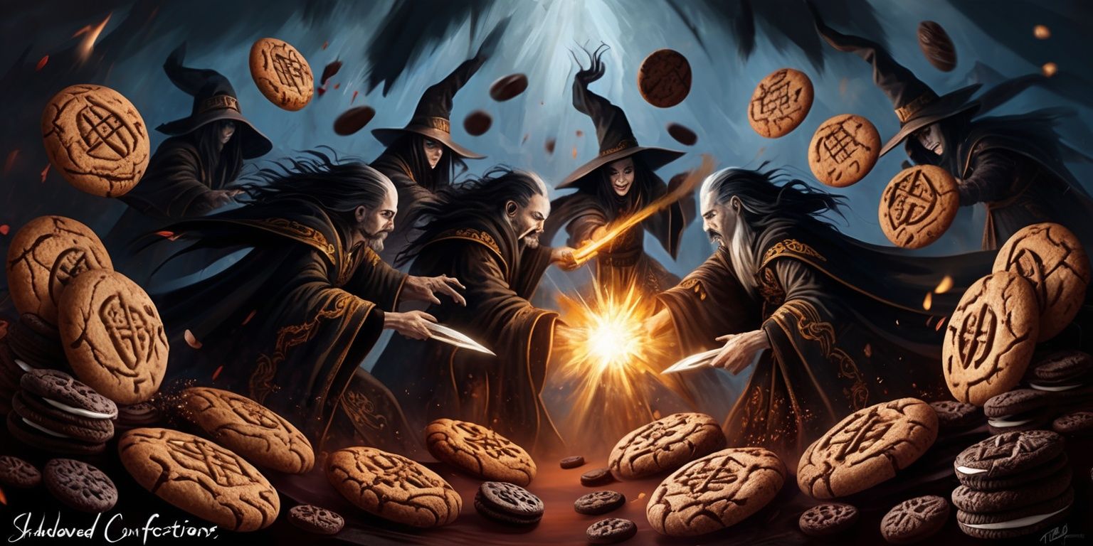 Shadowed Confections: Unleashing Dark Cookie Magic in Battle